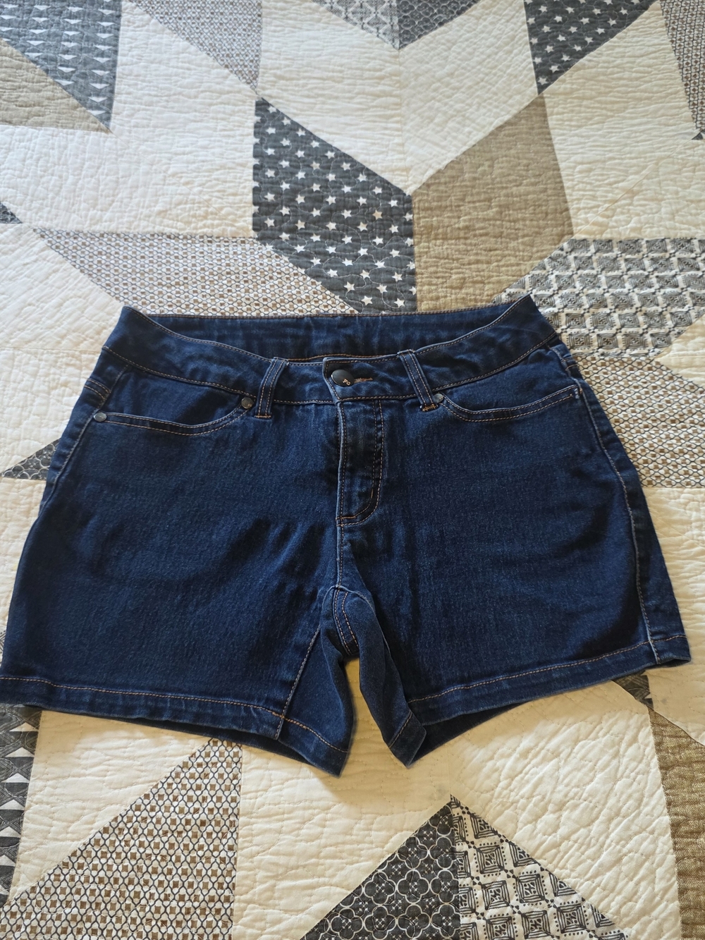 Faded Glory Dark Blue Denim Shorts
